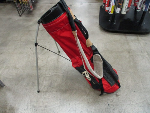 Used Ping Hoofer Red Golf Stand Bag