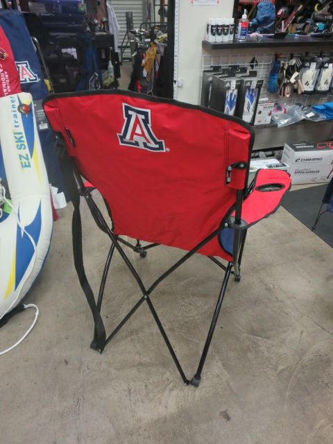 Load image into Gallery viewer, Used Logo Design Oversized High Back Fold Out Tailgaiting Chair Wildcat Branded

