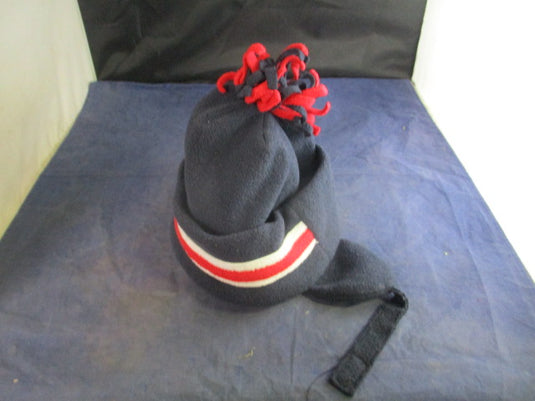Used Velcro Red & White Winter Beanie