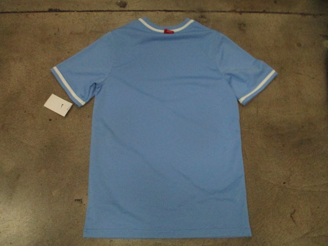 Load image into Gallery viewer, Nike Vapor Select V-Neck Baseball Jersey Light Blue / Nike Dri-FIT technology
