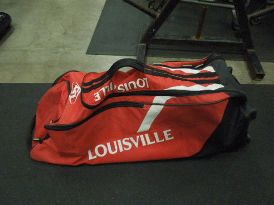 Used Louisville Slugger Select Rig Wheeled Bag in Red