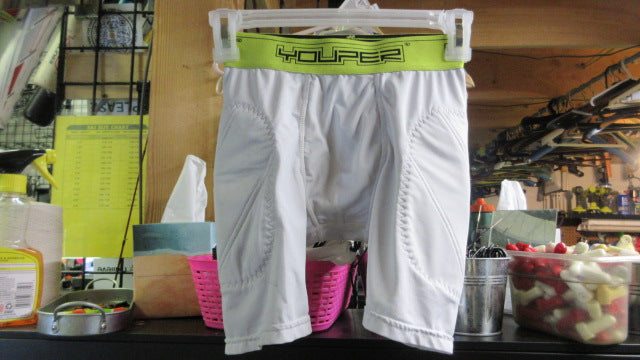 Load image into Gallery viewer, Used Youper Sliding Shorts Youth Medium - White
