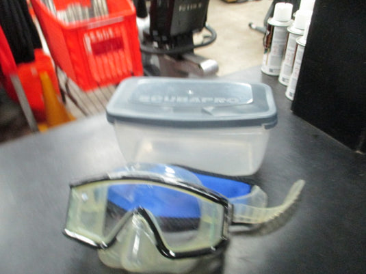 Used Scuba Pro tempered diving mask with case some use
