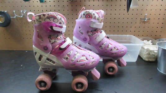 Used Roller Derby Pearl Adjustable Girl's Roller Skates - Size 3-6
