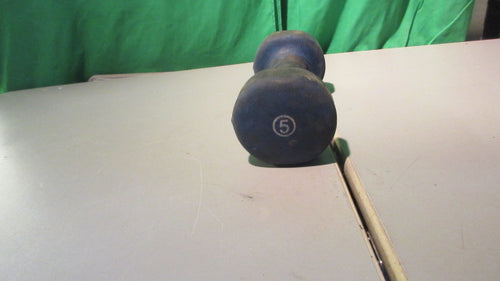 Used 5 lb Blue Neoprene Dumbbell