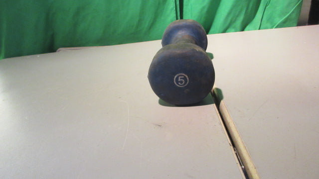 Load image into Gallery viewer, Used 5 lb Blue Neoprene Dumbbell
