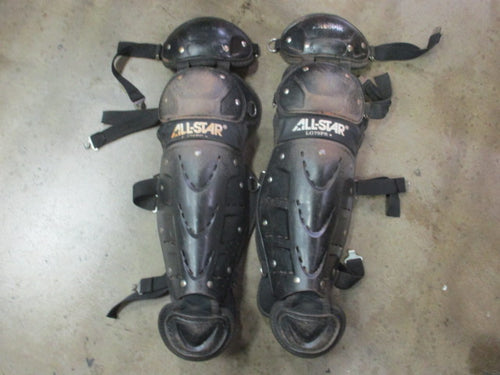Used All-Star Catcher's Shin Guard Size LG79PS Ages 7-9