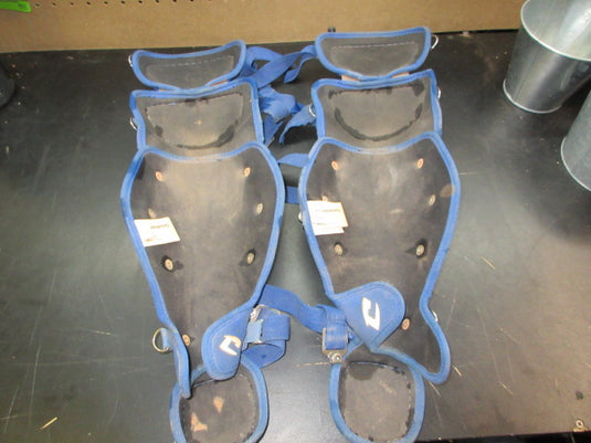 Used Champro Optimus MVP Plus Catchers Shin Guards - Size Youth