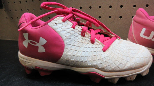 Used Under Armour UA Glyde RM Jr. Softball Cleats - Size Youth 2