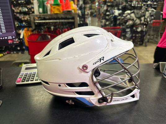 Used Cascade CPV-R White Lacrosse Helmet