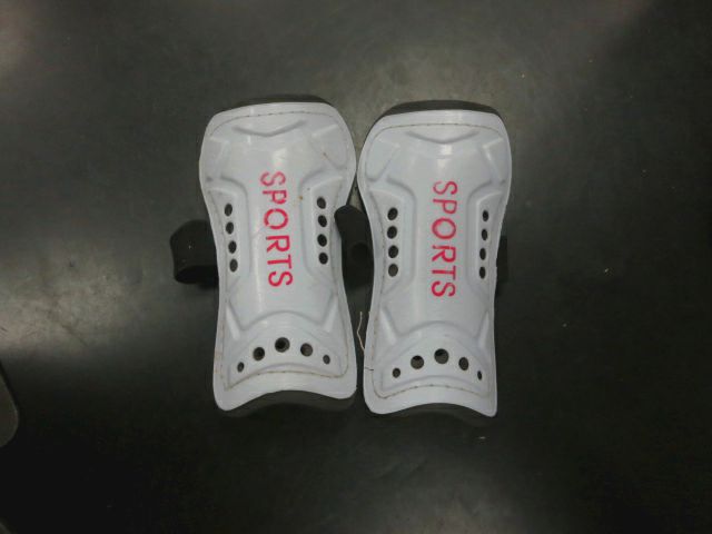 Load image into Gallery viewer, Used Shin Guards in White 6.5" Tall
