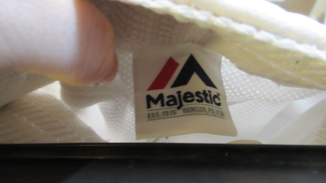 Load image into Gallery viewer, Used Majestic White Baseball Pants Size Youth Small
