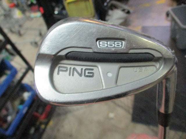 Load image into Gallery viewer, Used Ping S58 RH Steel shaft White dot Wedge
