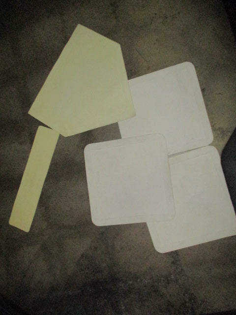 Used Franklin Throw Down Bases 5pc Includes Pitchers Rubber and 4 Bases