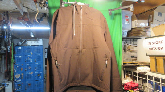 New WFS Pulse Core Soft Shell Hooded Jacket - Adult Size XL - Chocolate
