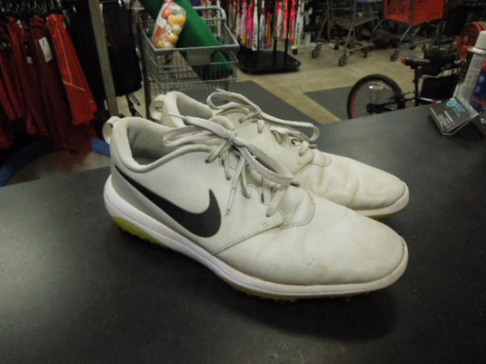 Used Nike Roshe Golf Tour in Pure Platinum Volt Needs New Spikes Size 13
