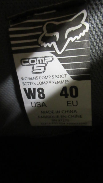 Load image into Gallery viewer, Used Fox Comp 5 Womens Motorcross Boots Size 8 - Black / White
