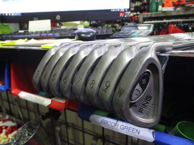 Load image into Gallery viewer, Used PING i3+ 8pc Blue Dot Right Hand Iron Set 3-9i and Wedge
