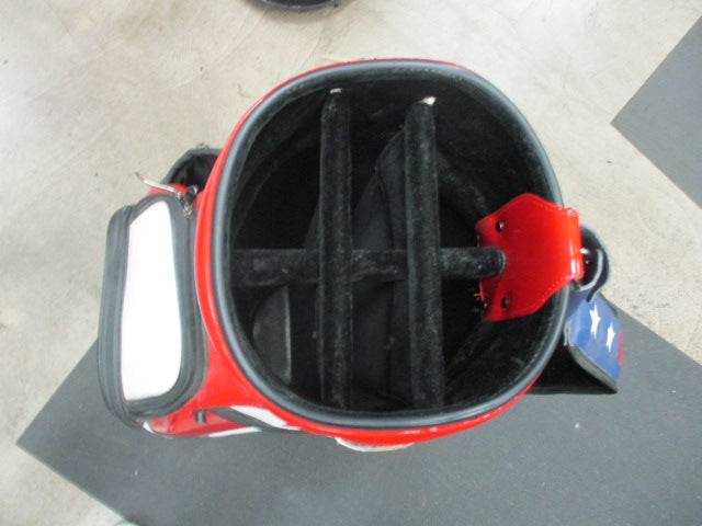 Load image into Gallery viewer, Used FriendsForeGolf Custom USA American Flag Golf Cart Bag
