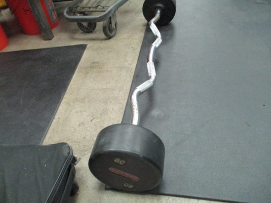 Used Star Trac 80LB Fixed Curl Bar