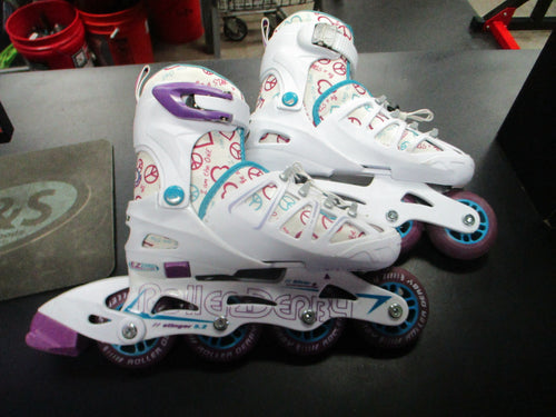 Used Roller Derby Stinger 5.2 Adjustable In-Line Skates Size 12k - 2