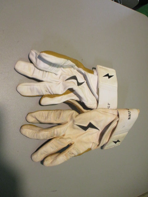 Used Bruce Bolt Youth Medium Baseball Batting Gloves