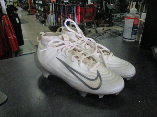 Used Nike Air Zoom Vapor 1 Football Cleats in White Size 6