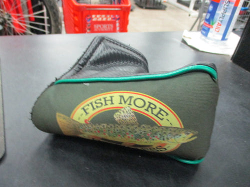 Used Fish More Work Less Putter Head Cover