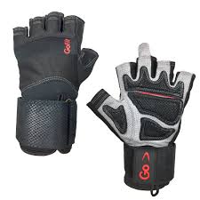 New Go-Fit Xtreme Wrist Wrap Gloves with Articulated Grip - XL