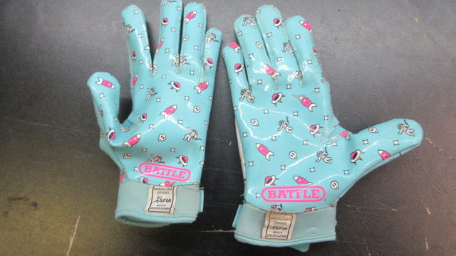 Load image into Gallery viewer, Used Battle Football Receivers Gloves - Size Youth Large
