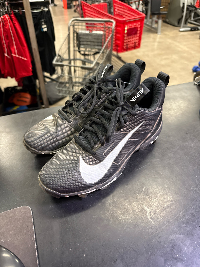 Load image into Gallery viewer, Used Nike Alpha Menace 4 Shark Football Cleats Size 8.5
