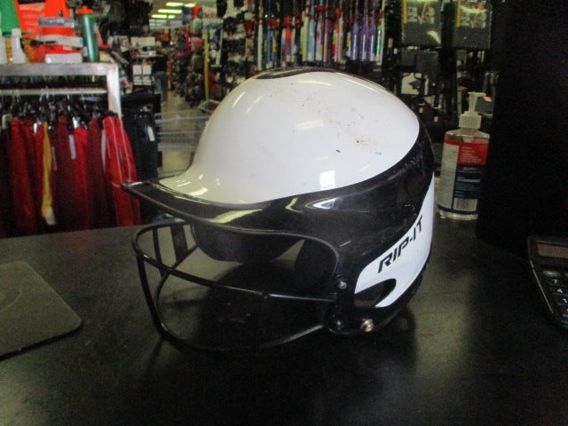 Load image into Gallery viewer, Used Rip It Vison Batting Helmet with Face Mask Size 6 - 6 7/8
