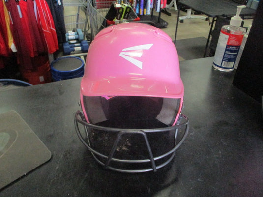 Used Easton Alpha Batting Helmet in Pink With Face Guard Size 6 1/4" - 6 7/8"