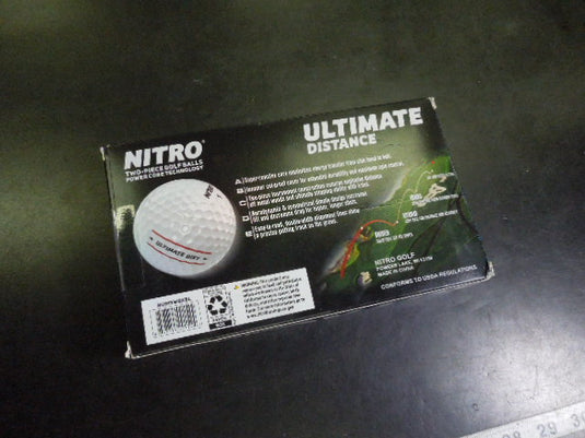 Like New Box of 15 Nitro Ultimate Distance Golf Balls