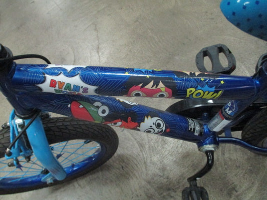 Used Ryan's World 16" Kids Bicycle W/ Training Wheels