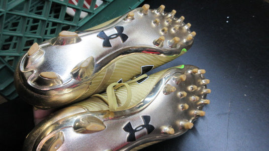 Used Under Armour Spotlight Pro Golden Child Football Cleats - Size 11.5