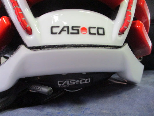 Used Casco SPEEDairo White Bicycle Helmet w/ Visor Size Medium (54-59cm)