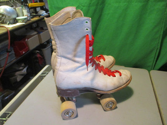 Used Vintage Leather Roller Skates Chicago Size Unknown