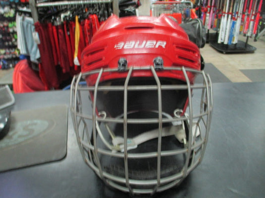 Used Bauer React Red Hockey Helmet w/ Mask