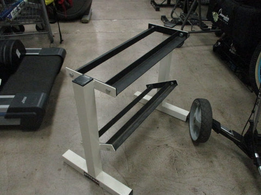 Used Titan Fitness Two Tier 25" Long Metal Dumbbell Rack