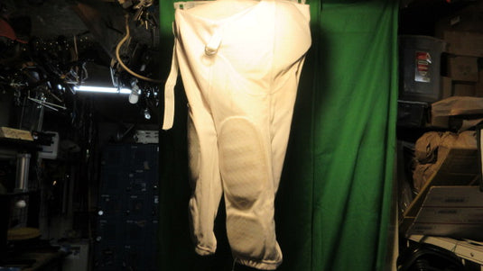 Used Champro Practice Football Pants Integrated Pads Adult Small - White