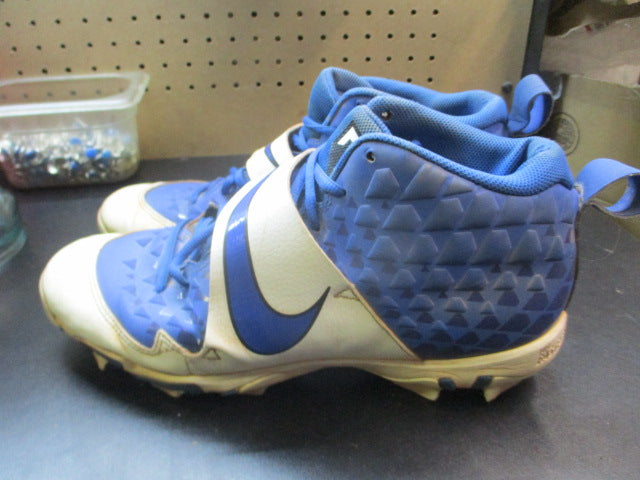 Load image into Gallery viewer, Used Nike Trout Mid Cleats Royal Blue Adult Size 11.5
