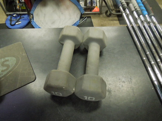 Used Pair of 10 lb Neoprene Dumbbells