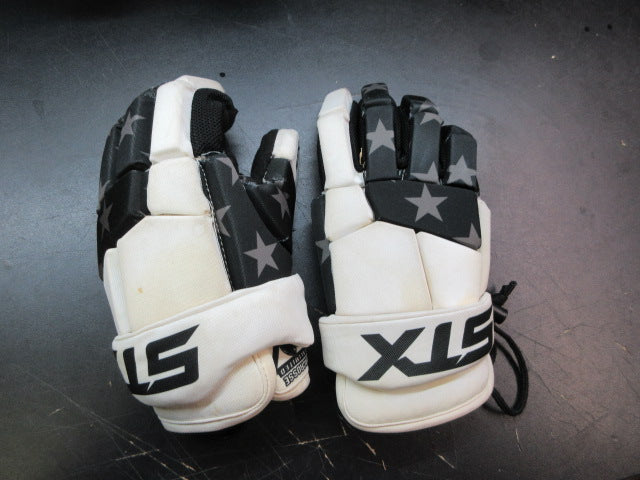 Load image into Gallery viewer, Used STX Stallion 75 USA Lacrosse Gloves - Youth
