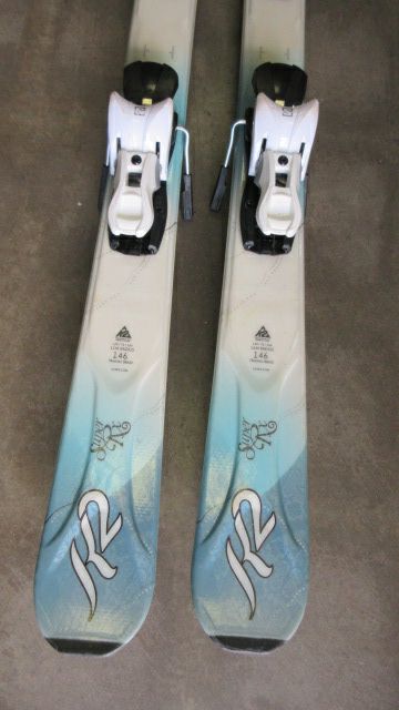 Used K2 Super RX Downhill Skis Size 146cm w/ Salomon Bindings