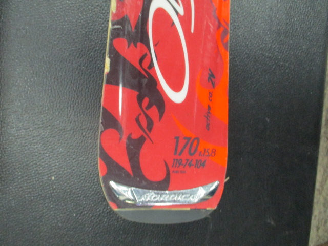 Load image into Gallery viewer, Used Nordica Olympia 170cm Downhill Skis (Side Damage See Pics)
