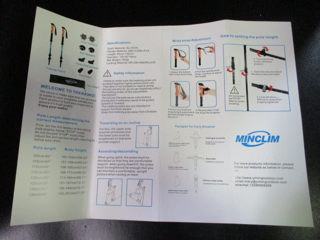 Load image into Gallery viewer, New Erik Sports MINCLIM X Trekking Poles - Purple
