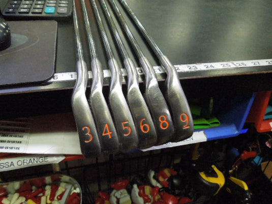 Used PowerBilt TPS 6pc Left Hand Iron Set 3-9 No 7 Iron