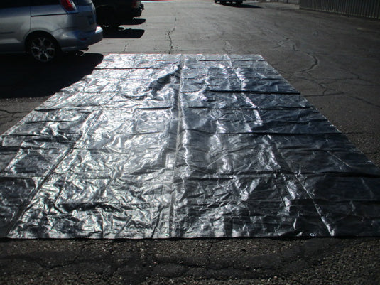 Used Black 20' X 12' Ground Camping Tarp