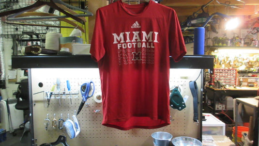 Adidas Miami University Football T-shirt - Size Medium